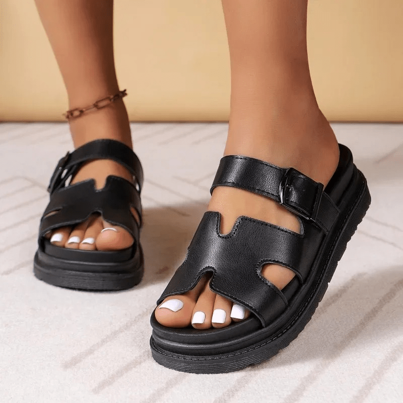 Damen Sandalen Bequem Schlicht Elegannt