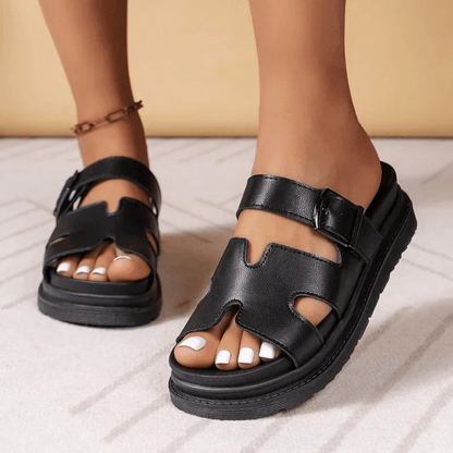 Damen Sandalen Bequem Schlicht Elegannt