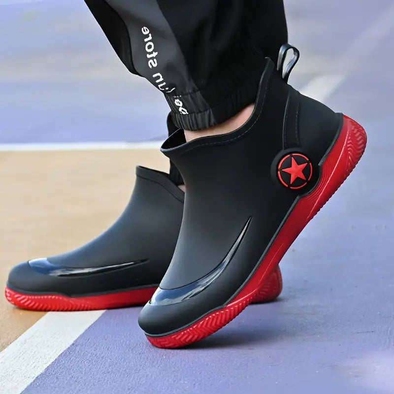 Gummistiefel Kurz Wasserdicht Mode Stiefel Damen