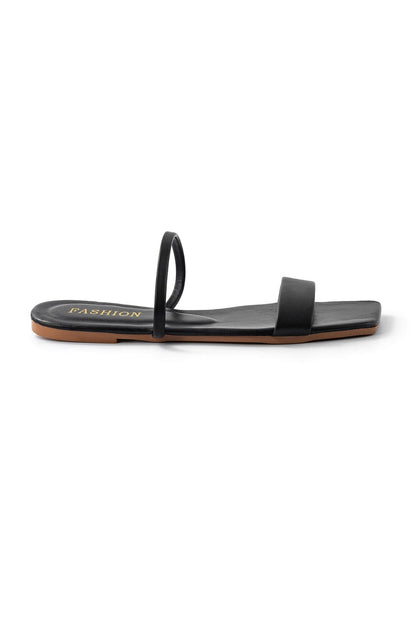 Schwarze Sandalen Elegantes Minimal Design