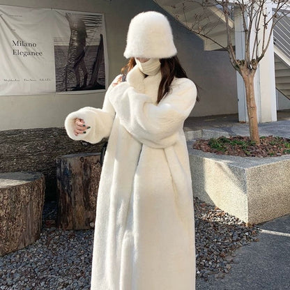Kunstfelljacke Damen Glamour Winter