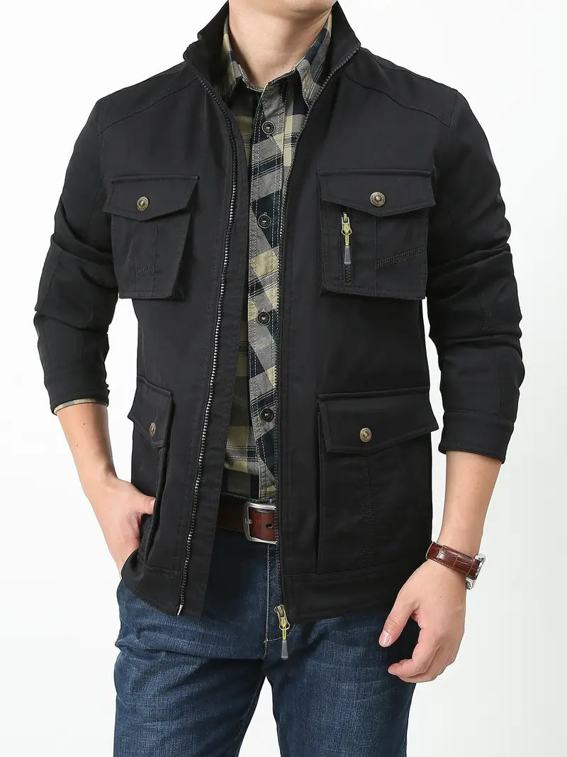 Herren Outdoor Jacke Wetterfest Robust Nylon