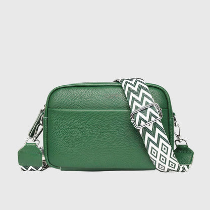 Damen Schultertasche Klassisch Leder Elegannt