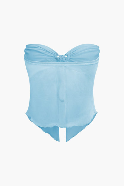 Zweiteiler Set Bandeau Top Maxirock Sommer