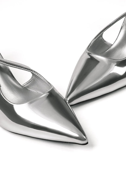 Schmale Stiefelette mit Absatz