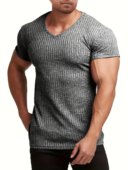 Herren Shirt V-Ausschnitt Slim Fit Modern