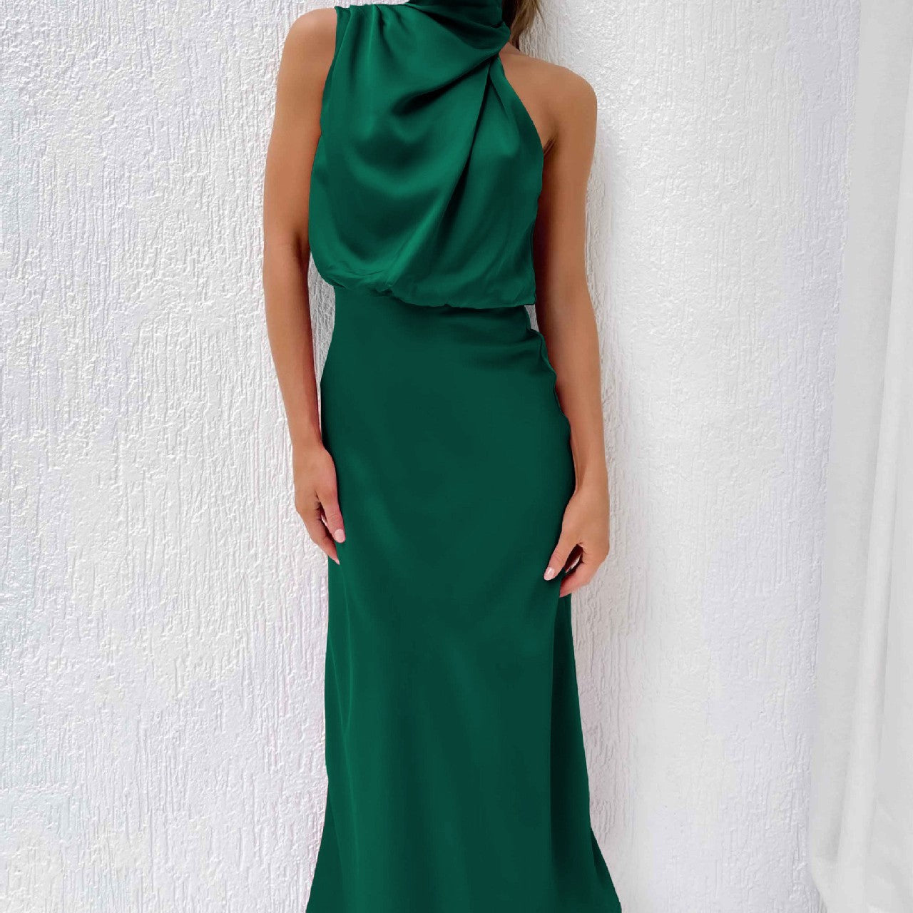 Elegantes Damenkleid Leichter Stoff Sommerkleid Modern