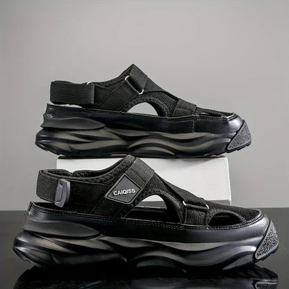 Rutschfeste Herrensandalen mit Haken und Ösen Sportlich