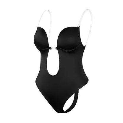 BerlinGlamour | Körperformender V-Ausschnitt Bodysuit Frauen