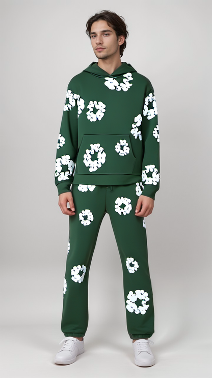 Herren Tracksuit Blumenmuster Sportlich