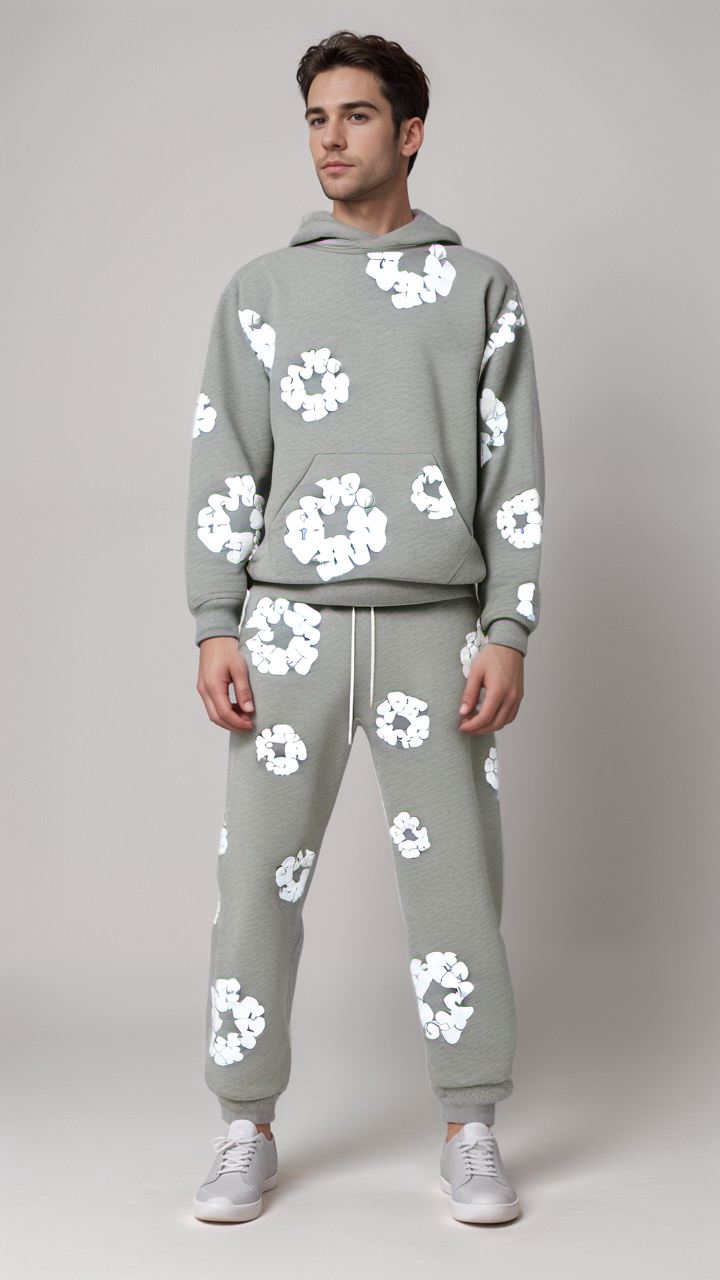 Herren Tracksuit Blumenmuster Sportlich