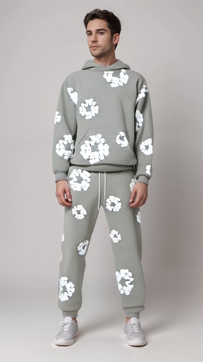 Herren Tracksuit Blumenmuster Sportlich
