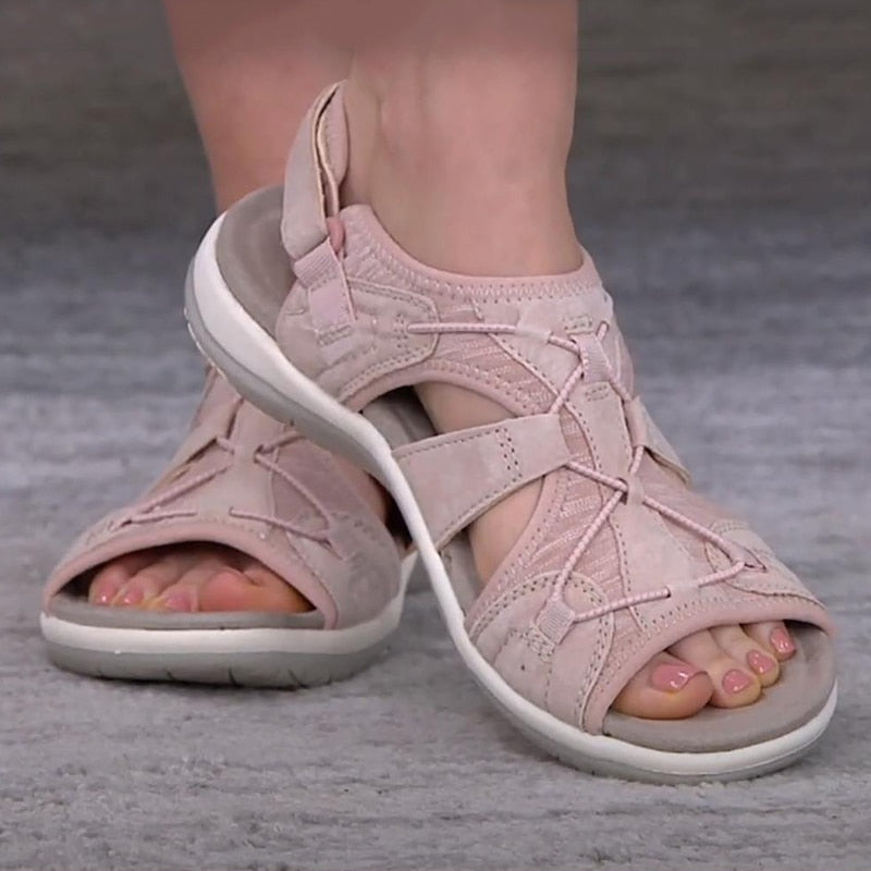 Sommersandalen mit Fußgewölbeunterstützung Bequem Verstellbar