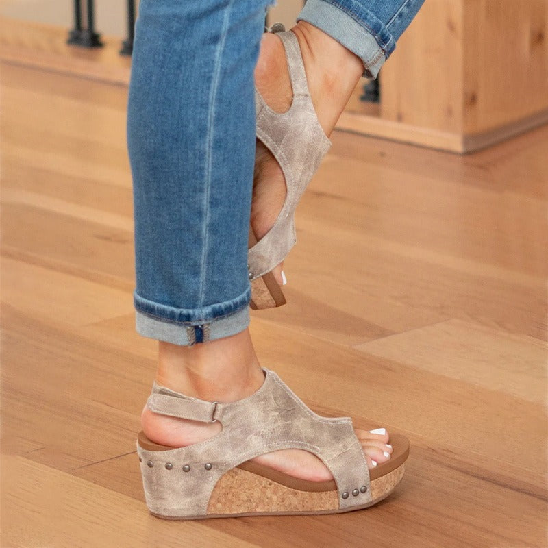 Leder Sandalen Damen Sommer Schuhe