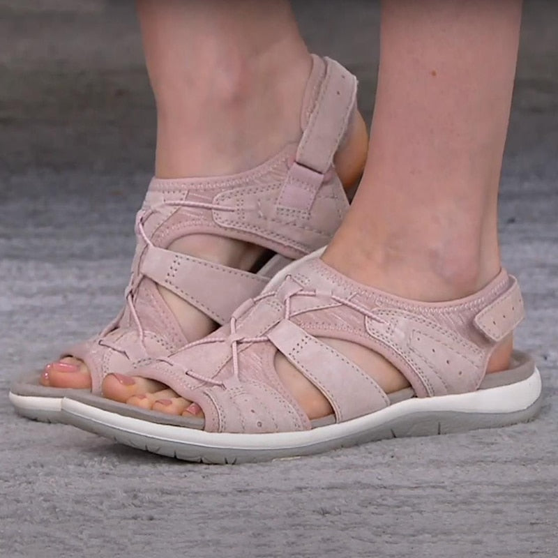 Sommersandalen mit Fußgewölbeunterstützung Bequem Verstellbar