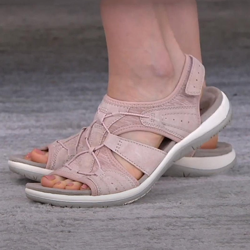 Sommersandalen mit Fußgewölbeunterstützung Bequem Verstellbar