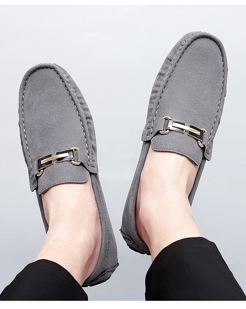Bequeme Herren Mokassins aus Wildleder Schuhe