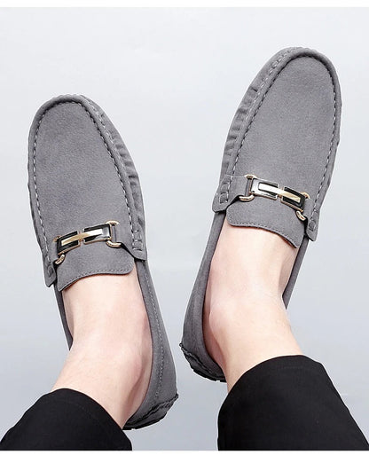 Bequeme Herren Mokassins aus Wildleder Schuhe