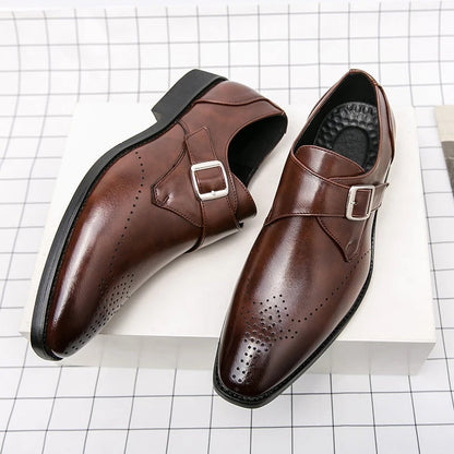 Leder Anzugschuhe Herren Hochwertig Schwarz