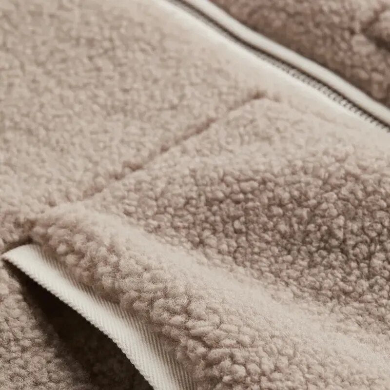 Lässiger Wintermantel Schwarz Modern