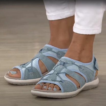Sommersandalen mit Fußgewölbeunterstützung Bequem Verstellbar - BerlinGlamour