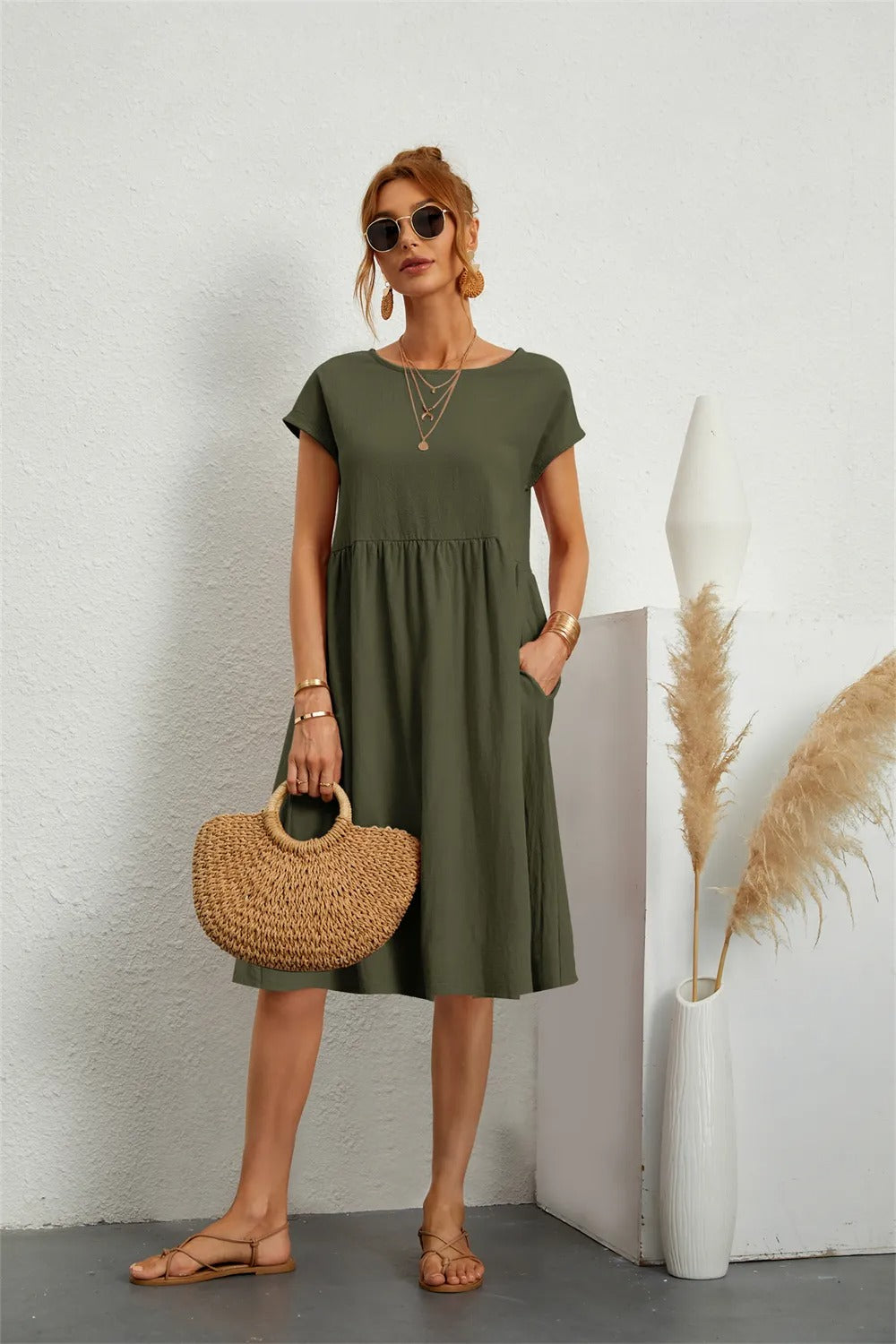 Elegante Frauenkleider Trendy Sommerkleidung