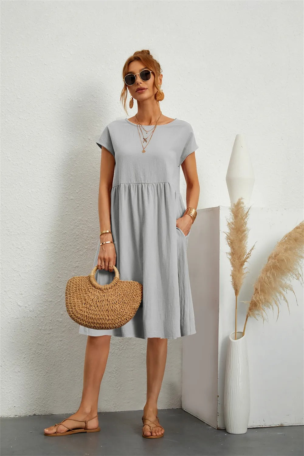 Elegante Frauenkleider Trendy Sommerkleidung