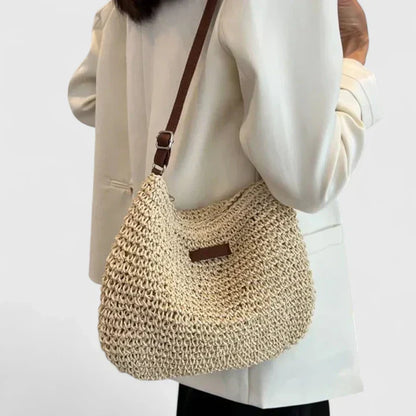 Damen Schultertasche Leder Natürlich Elegант - BerlinGlamour