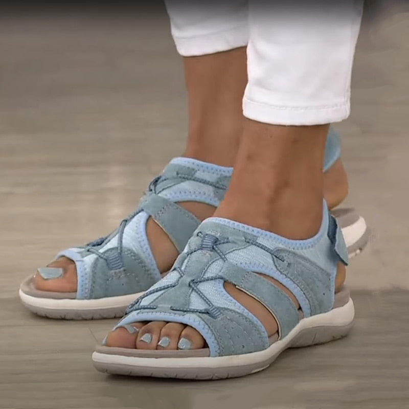 Damen Sandalen Komfortabel Sommer