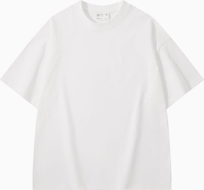 Thickened Cotton Short-sleeved Drop-shoulder T-shirt Bottoming Shirt Top - AccessoryArcadia