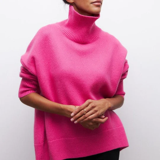 Winter Rollkragenpullover Oversized Warm
