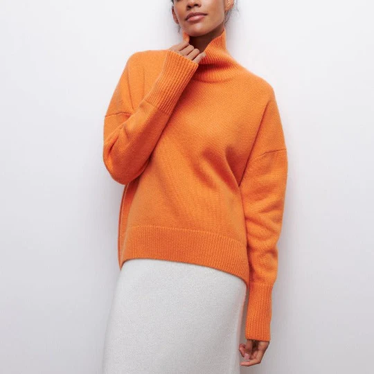 Winter Rollkragenpullover Oversized Warm