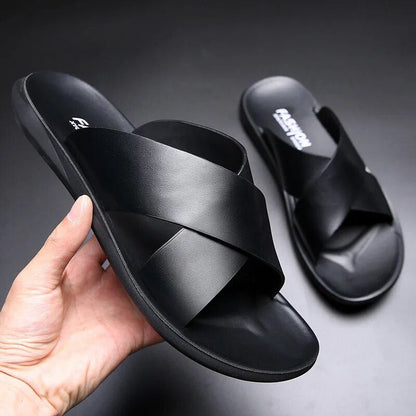 Bequeme Ledersandalen Rutschfest Sommer