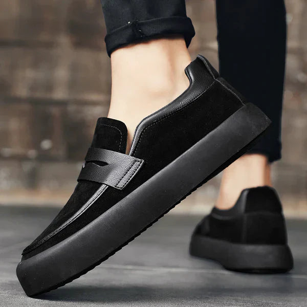 Bequeme Wildleder Loafer Schuhe Damen Modern
