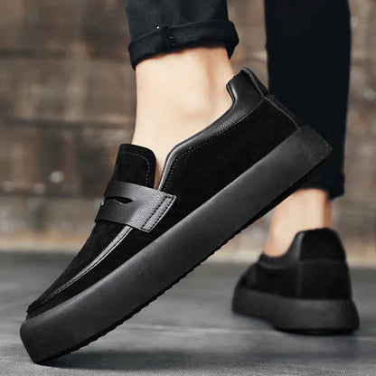 Bequeme Wildleder Loafer Schuhe Damen Modern
