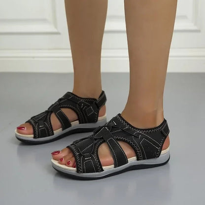 Sommersandalen mit Fußgewölbeunterstützung Bequem Verstellbar