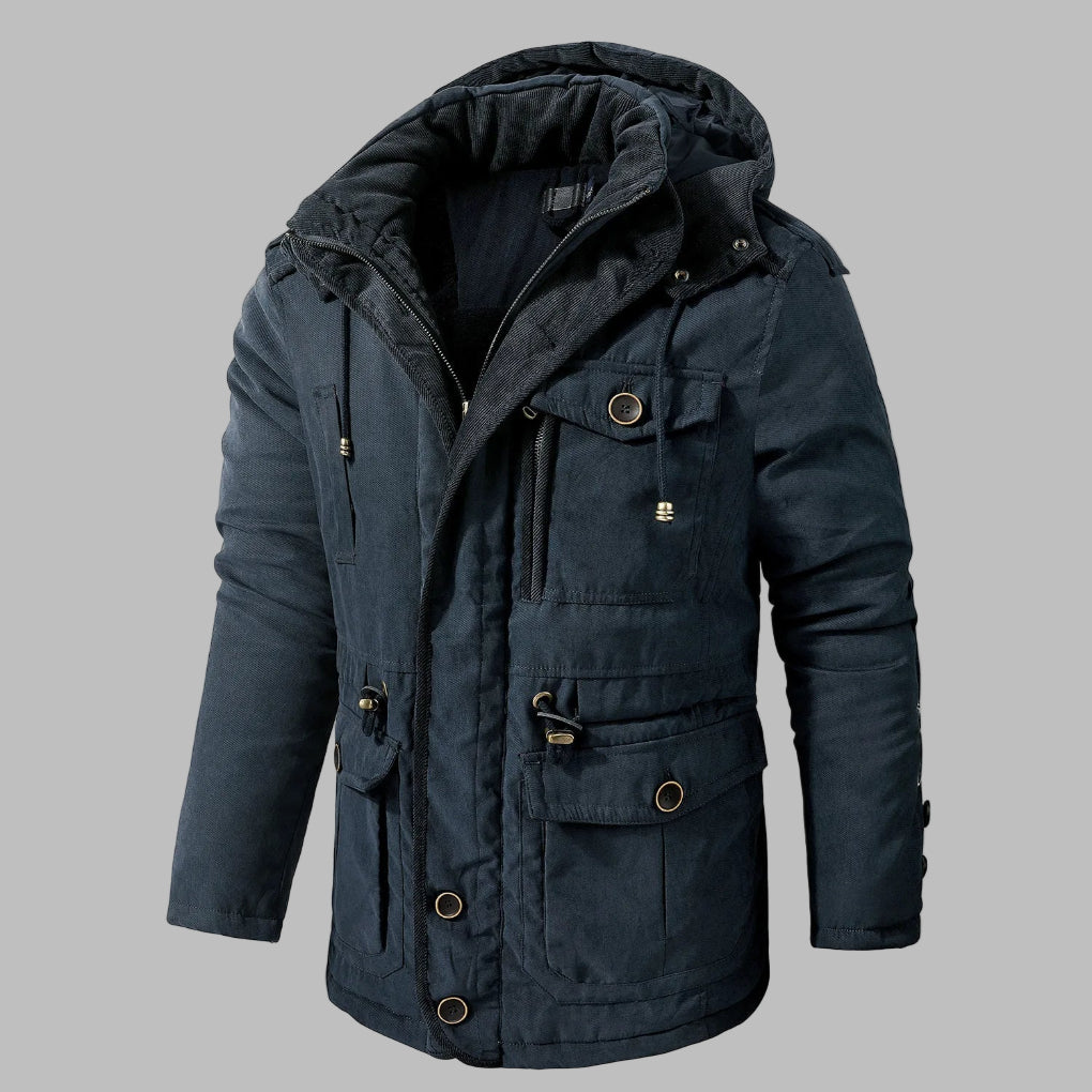 Herren Winterjacke Warm mit Vielen Taschen - BerlinGlamour