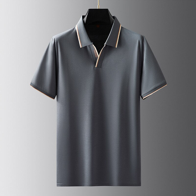 Herren Polo atmungsaktiv Elegant Bequem Luxus Qualität - BerlinGlamour