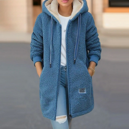 Stilvolle Fleecejacke Teddyjacke Damen Warm