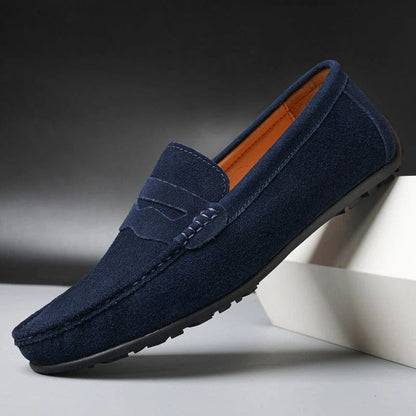 Herren Loafer Schuhe Wildleder Klassisch Elegent - BerlinGlamour