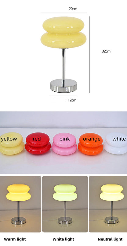 Moderne Glas Tischlampe LED Dimmbar Schlafzimmer