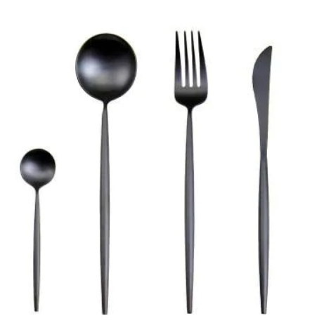 Edelstahl Besteck Set 24 Teile Gold Silber Luxus