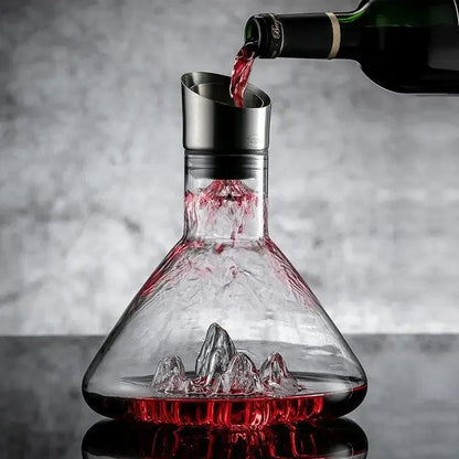 Weindekanter 1500ml Edelstahl Belüftung Modern - BerlinGlamour