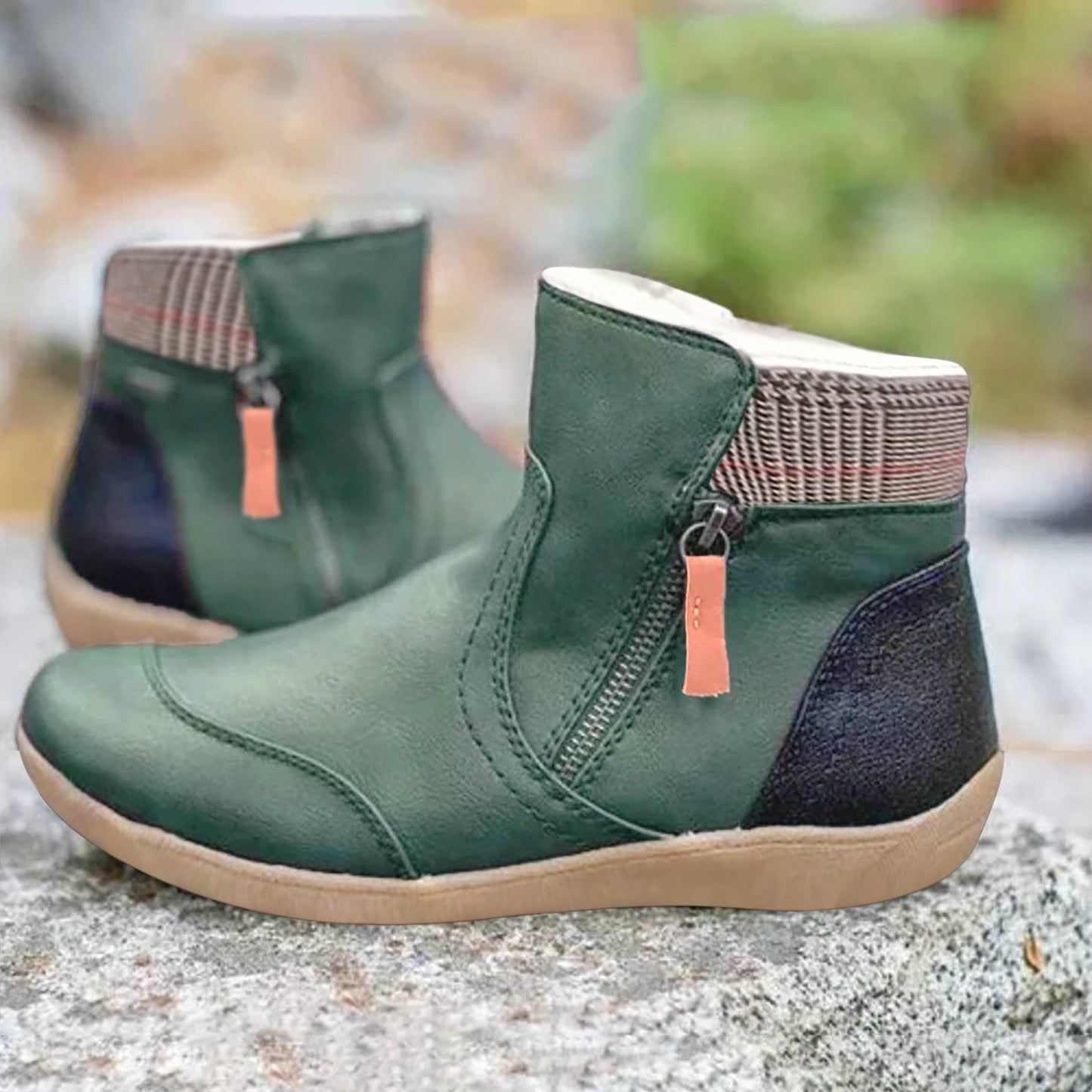 Orthopädische Lederstiefel Wasserdicht Damenschuhe - BerlinGlamour