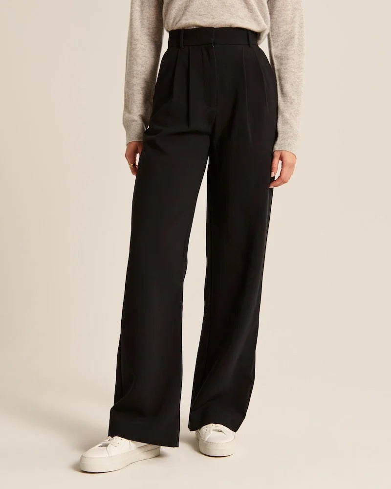 Damenschuhe passen nicht, es ist eine Hose: Damen Weite Bein Jeanshose