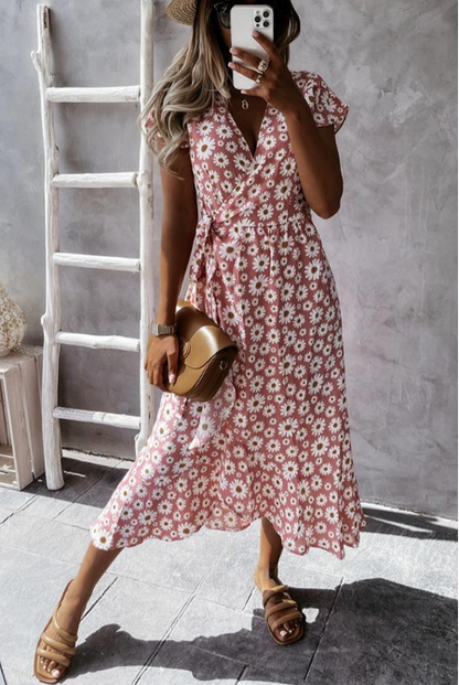 BerlinGlamour Midikleid mit lieblichen Gänseblümchen