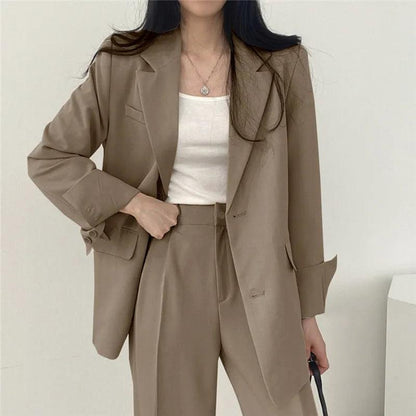 Damen Anzug Set Maßgeschneidert Langblazer Elegant