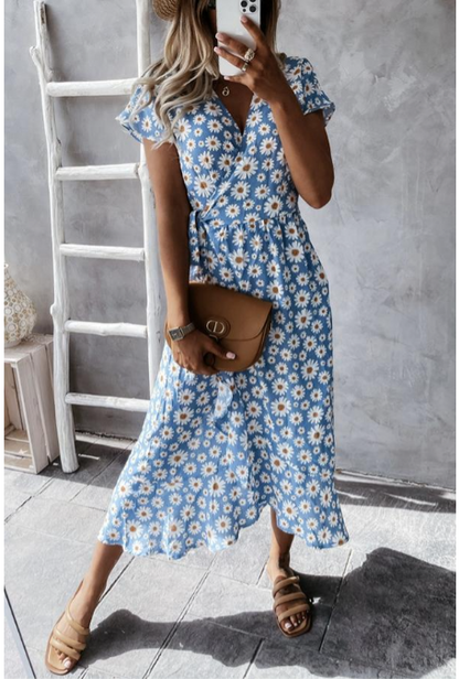 BerlinGlamour Midikleid mit lieblichen Gänseblümchen