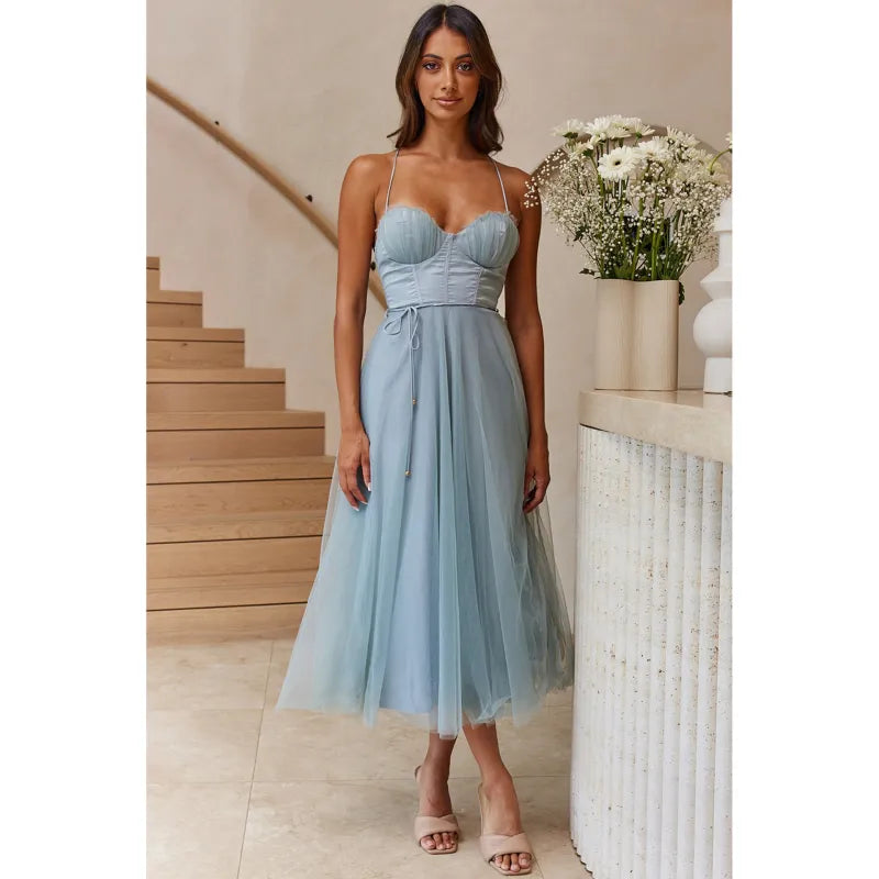 Sommerkleid Midi Leicht Modern Damen