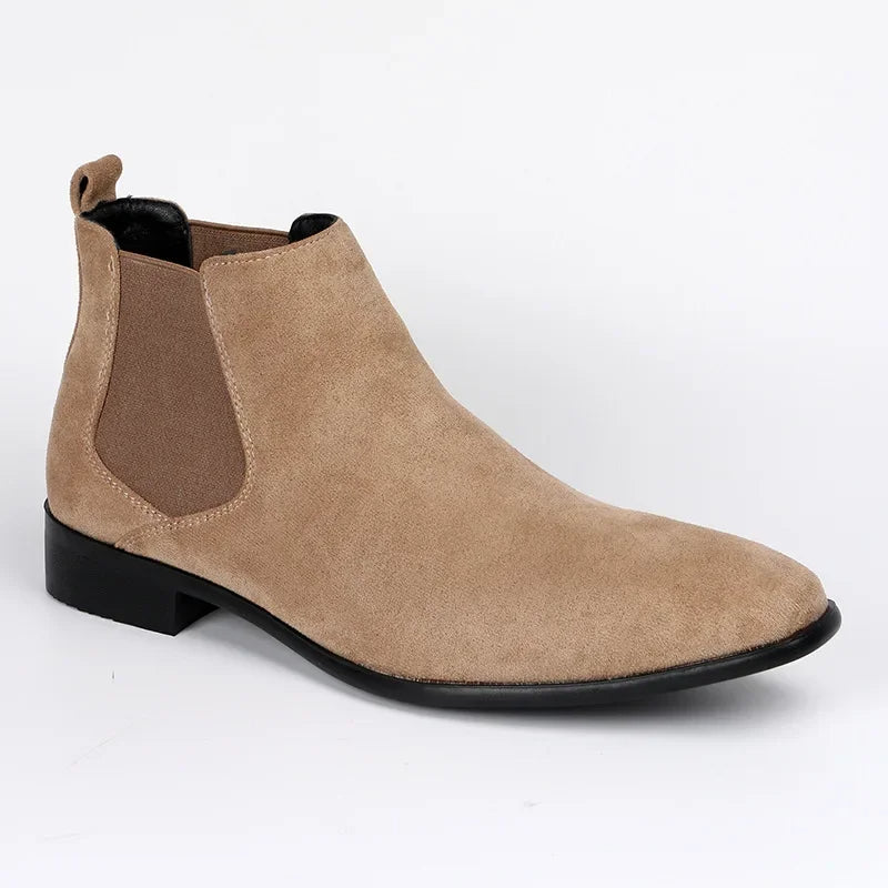 Herren Chelsea Stiefel Hochwertig Leder Schwarz - BerlinGlamour